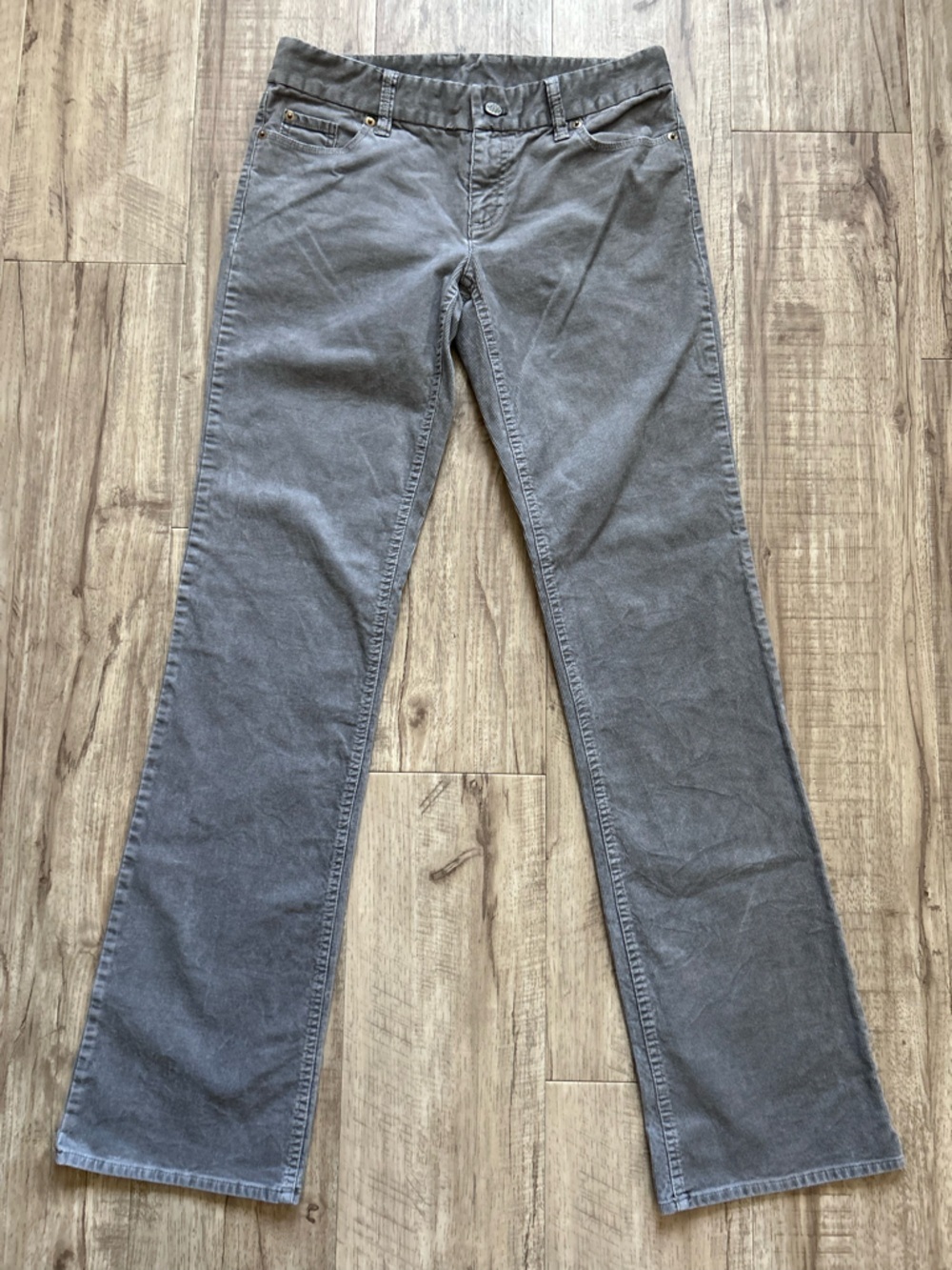 J.Crew size 4 tall favourite fit Classic Straight-Leg pants Gray neutral capsule
